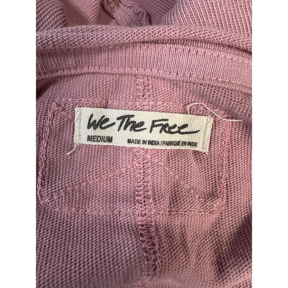 Free People We the Free Blossom Tee in Mauve ( M ) Oversized Boho Lagenlook - Picture 10 of 12